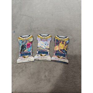 3  Pokémon TCG Silver Tempest Booster Pack 10 Cards New Unopened